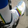 Custom made shoes by @ShimanoRoad. I know where I did it for last year: rainbow stripes & gold everywhere now:-) Custom made shoes by @ShimanoRoad. I know where I did it for last year: rainbow stripes & gold everywhere now:-)