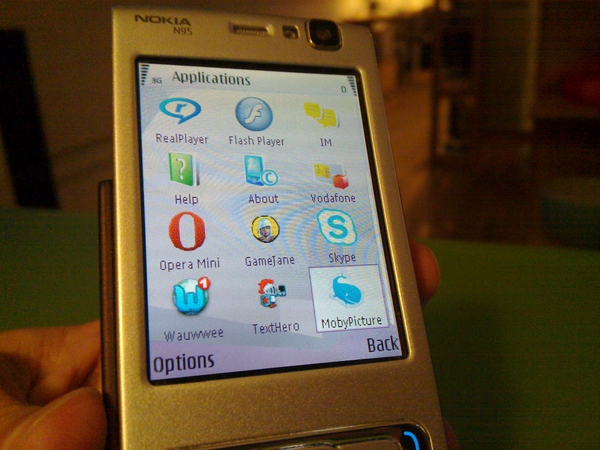 Moby App on the nokia